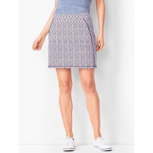 T by Talbots Everyday Yoga Skort Sz L Medallion Stretch Golf Tennis